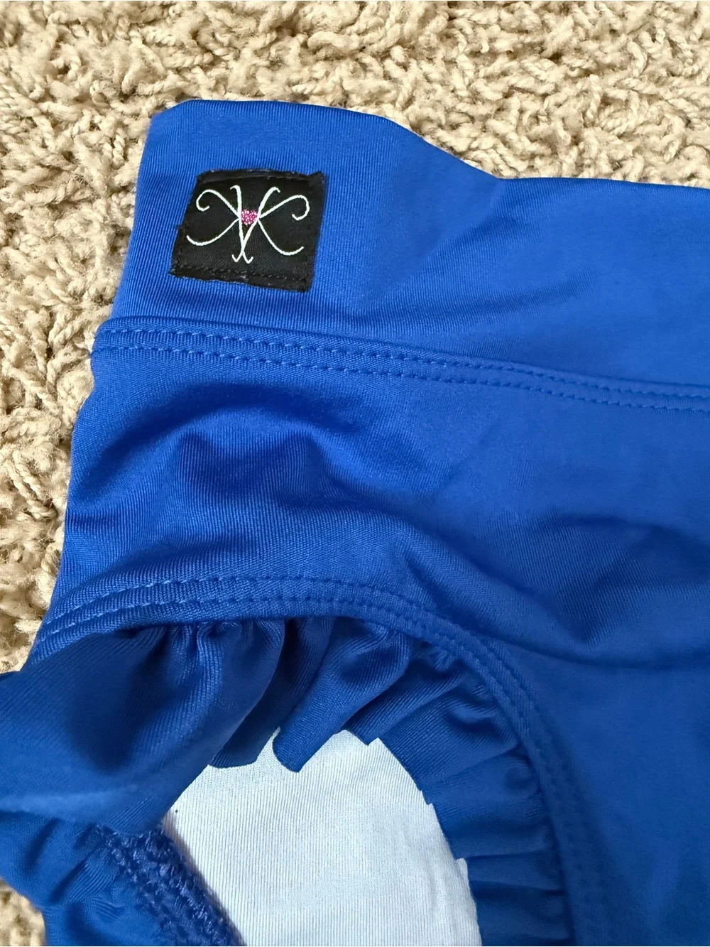 Girls Royal Blue Kandi Kouture Ruffled Dance Briefs CL
